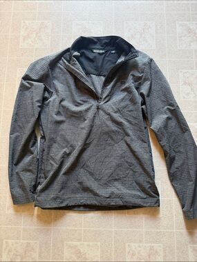 Men's Grey Half-Zip Jacket Travis Mathew